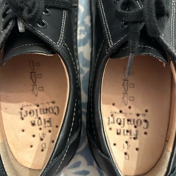 Finn Comfort Lexington Leather Black Oxfords size 41 D women’s 10. Men’s 8.5 - Picture 7 of 7